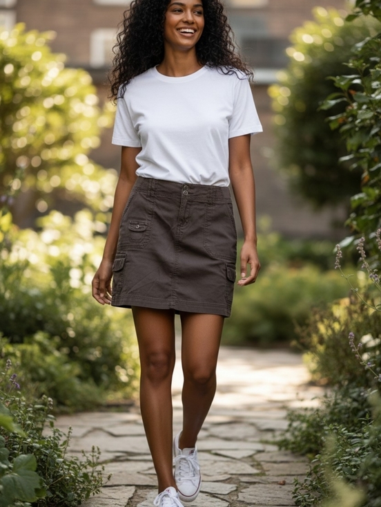 Sonoma Pants - Sonoma Brown Utility Mini Skort
